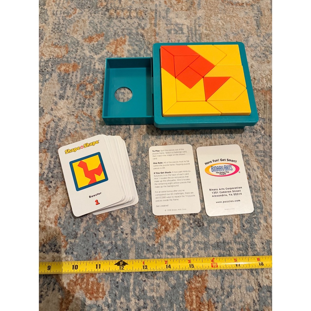 ThinkFun Shape By Shape Creative Pattern Puzzle Game for Kids & Adults - Picture 3 of 4